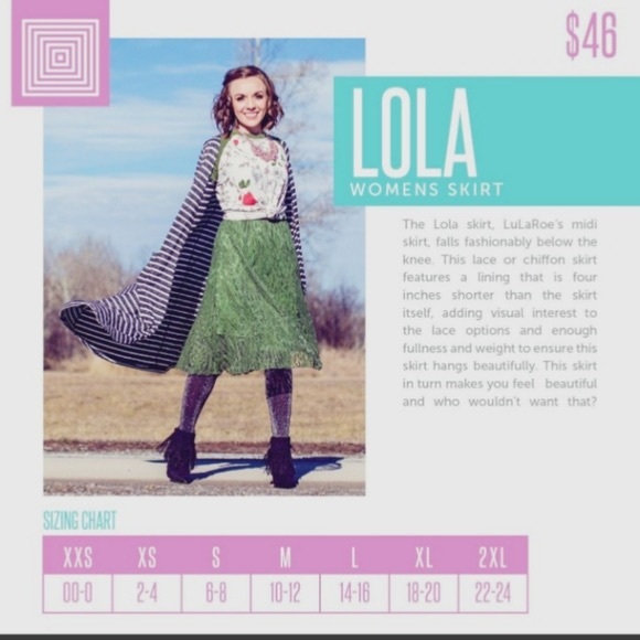 XXS Black & White Chevron LuLaRoe Lola Skirt - NWT - Picture 7 of 7